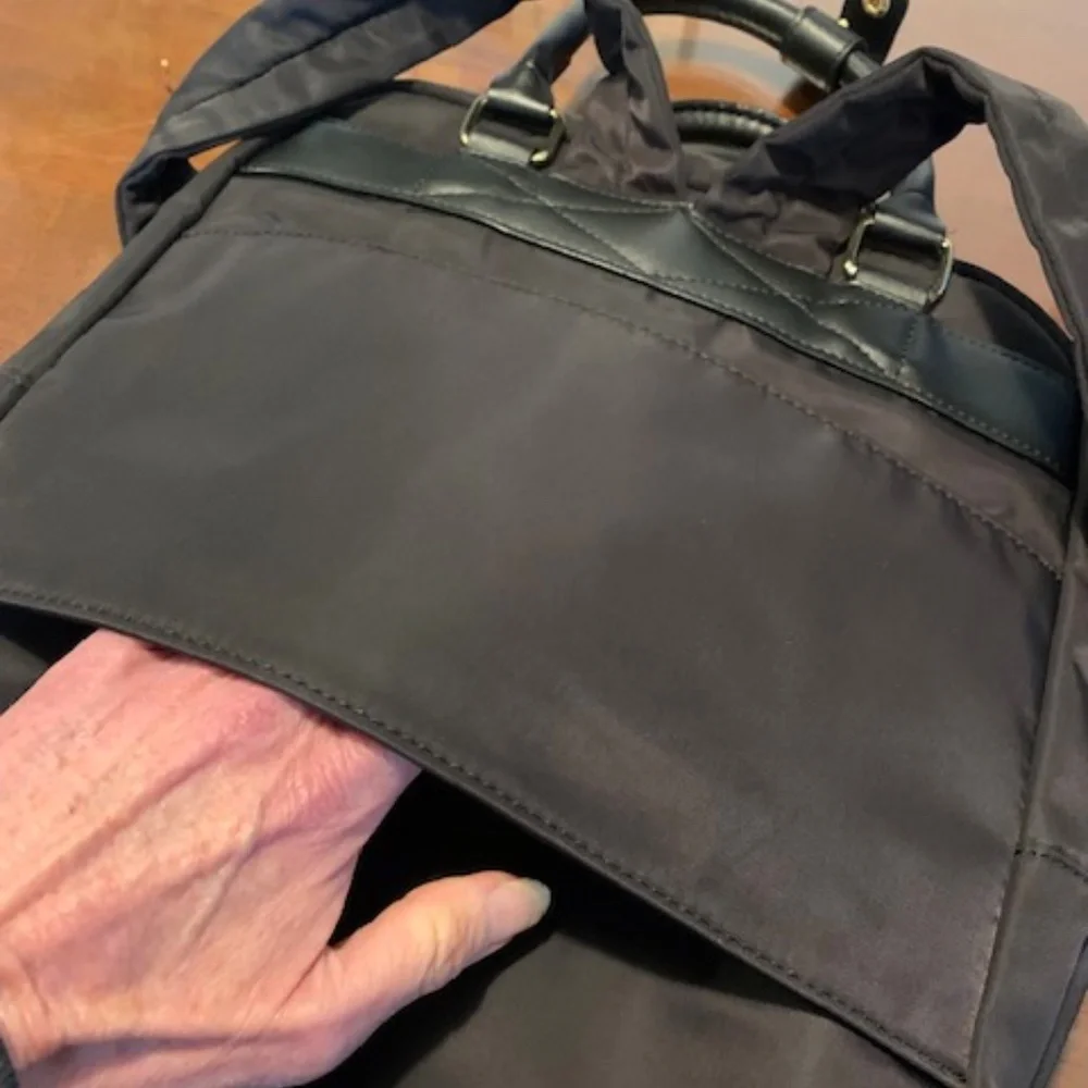 Allancia Toni Black Nylon Backpack EUC - Picture 5 of 5